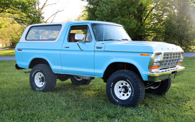 1979 Light Medium Blue Ford Bronco Full Restoration